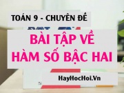 [Đầy đủ] Bài tập về đồ thị hàm số bậc hai, các dạng toán và cách giải Toán 9